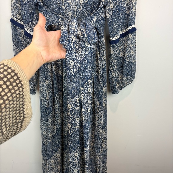 California Moonrise Boho Floral Maxi Dress | Free-Flowing Wildflower Aesthetic - Picture 8 of 15